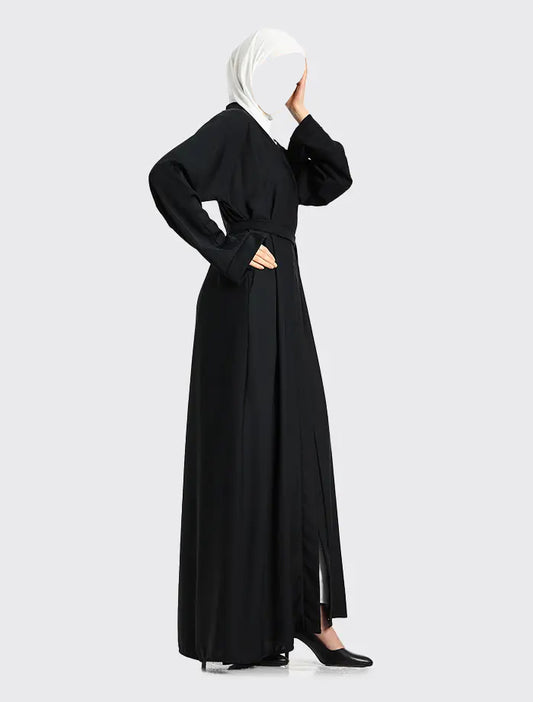Black Open Abaya