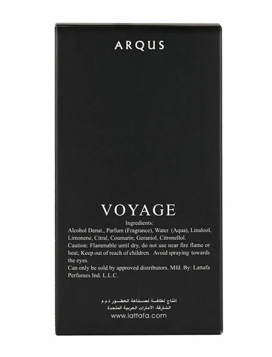 Voyage Pour Homme Eau De Parfum 100ml By Arqus