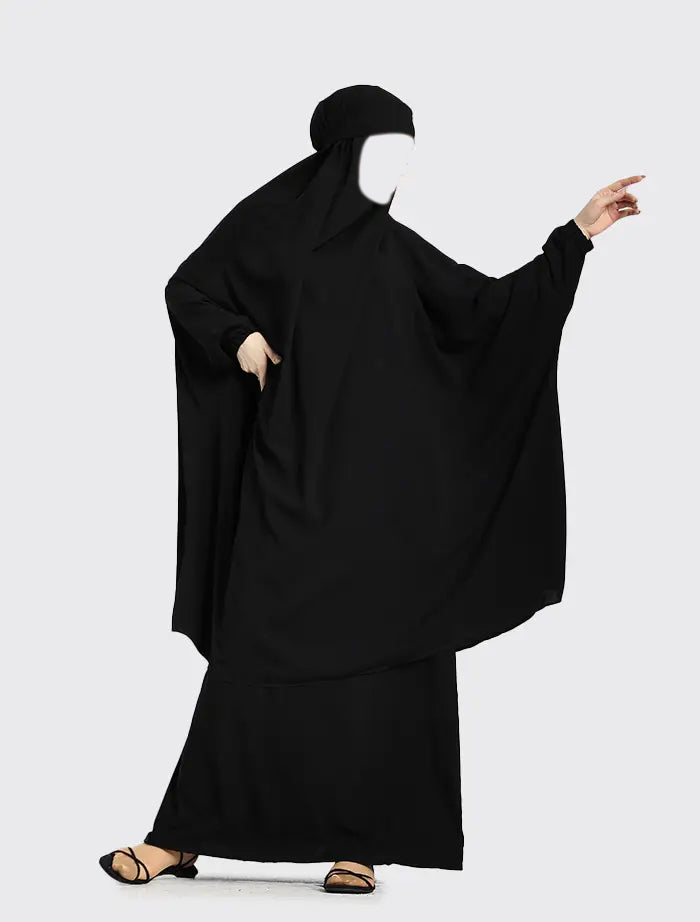 Black Two Piece Jilbab