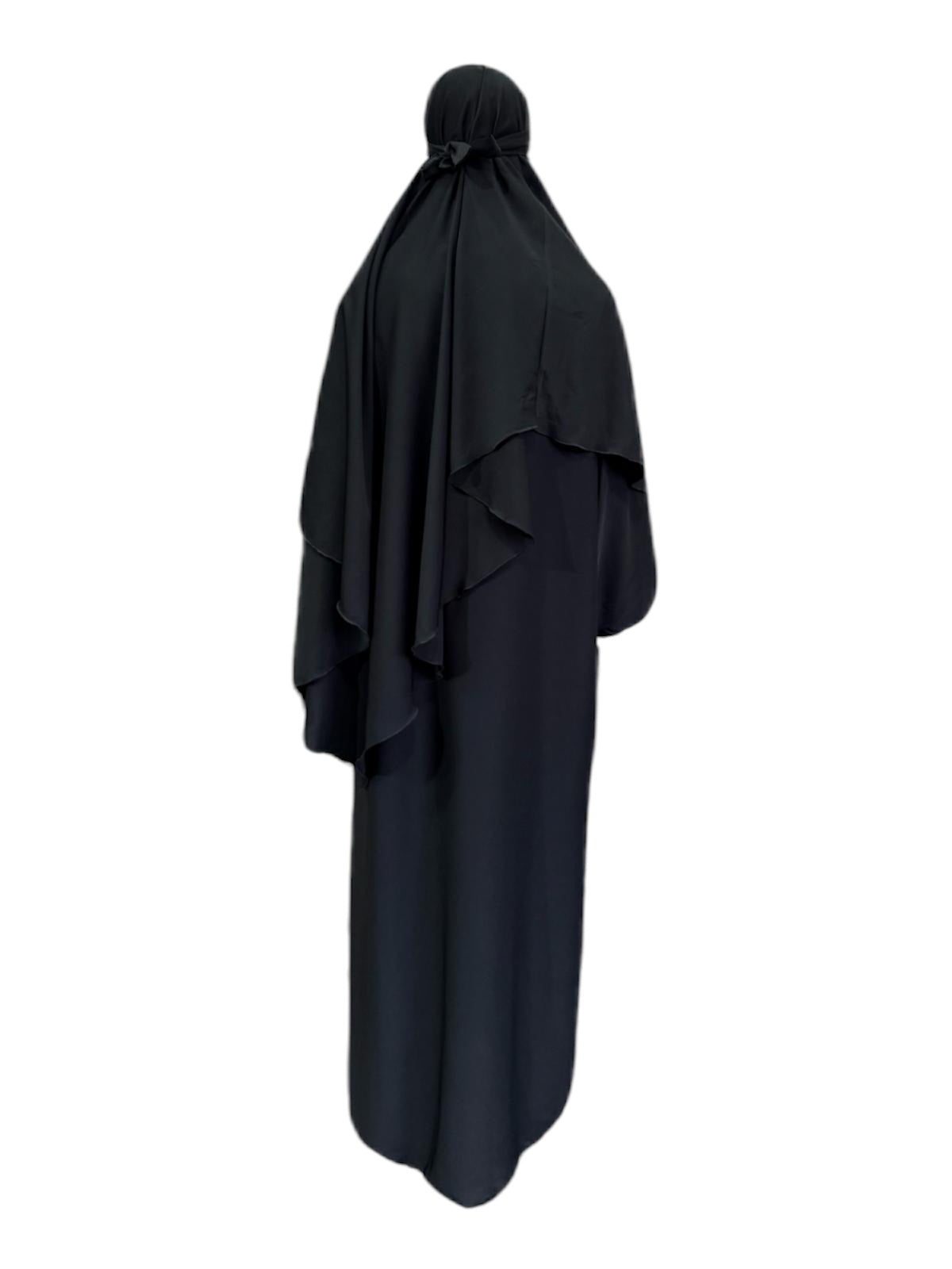 Khimar With Abaya Set 2 Piece Black