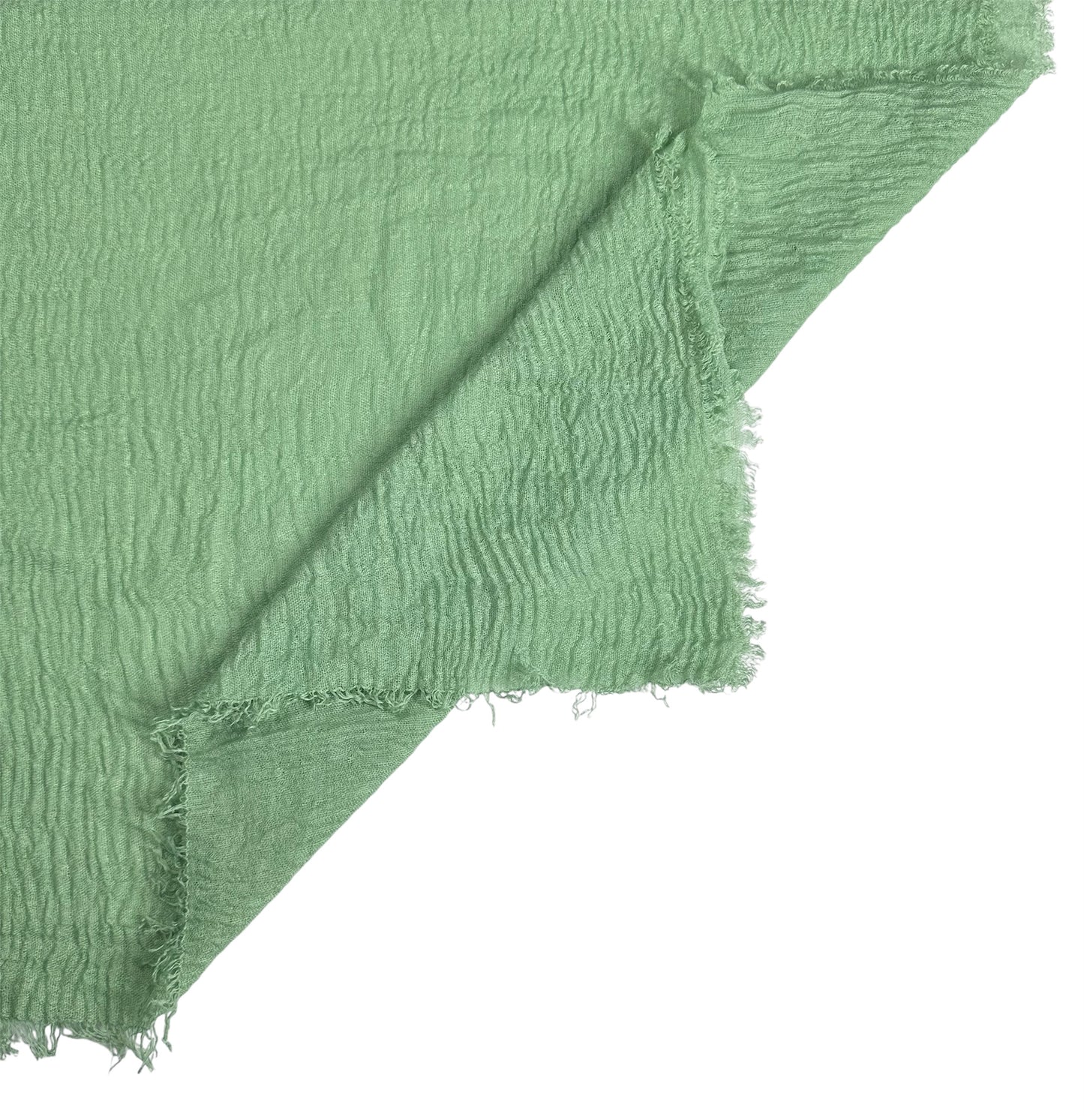 Mint Crinkled Cotton Hijab