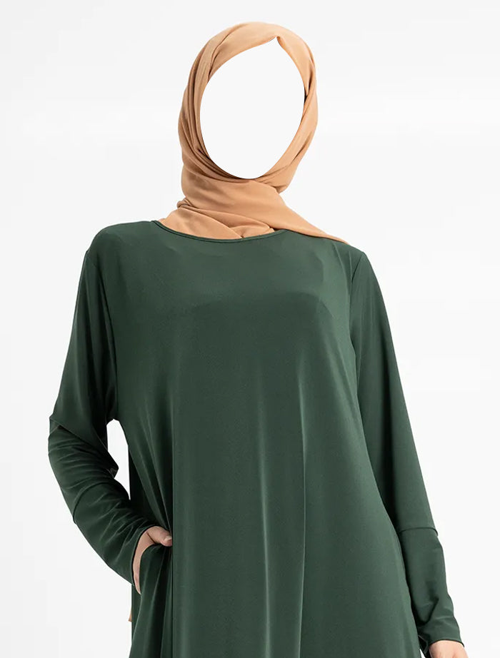 Bottle Green Inigo Abaya