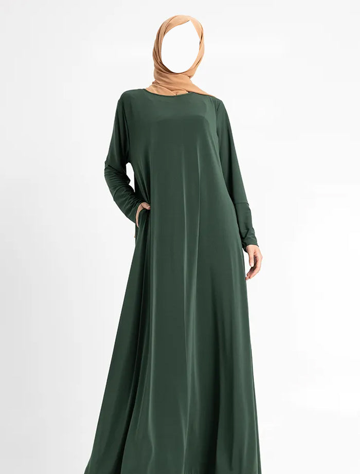 Bottle Green Inigo Abaya