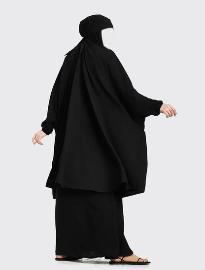 Black Two Piece Jilbab