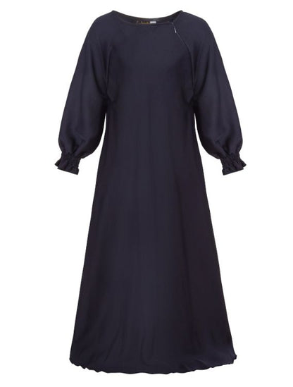 Girls Black zip Abayah