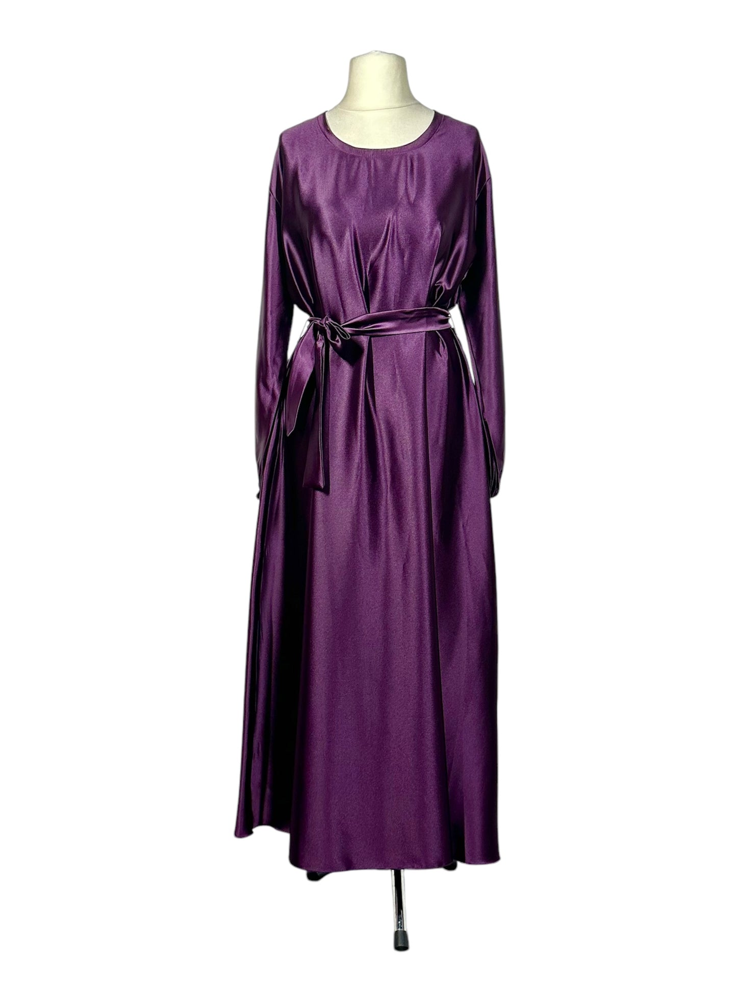 Purple Satin Abaya