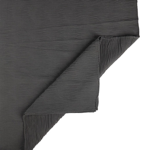 Stone Grey Crinkled Chiffon Hijab